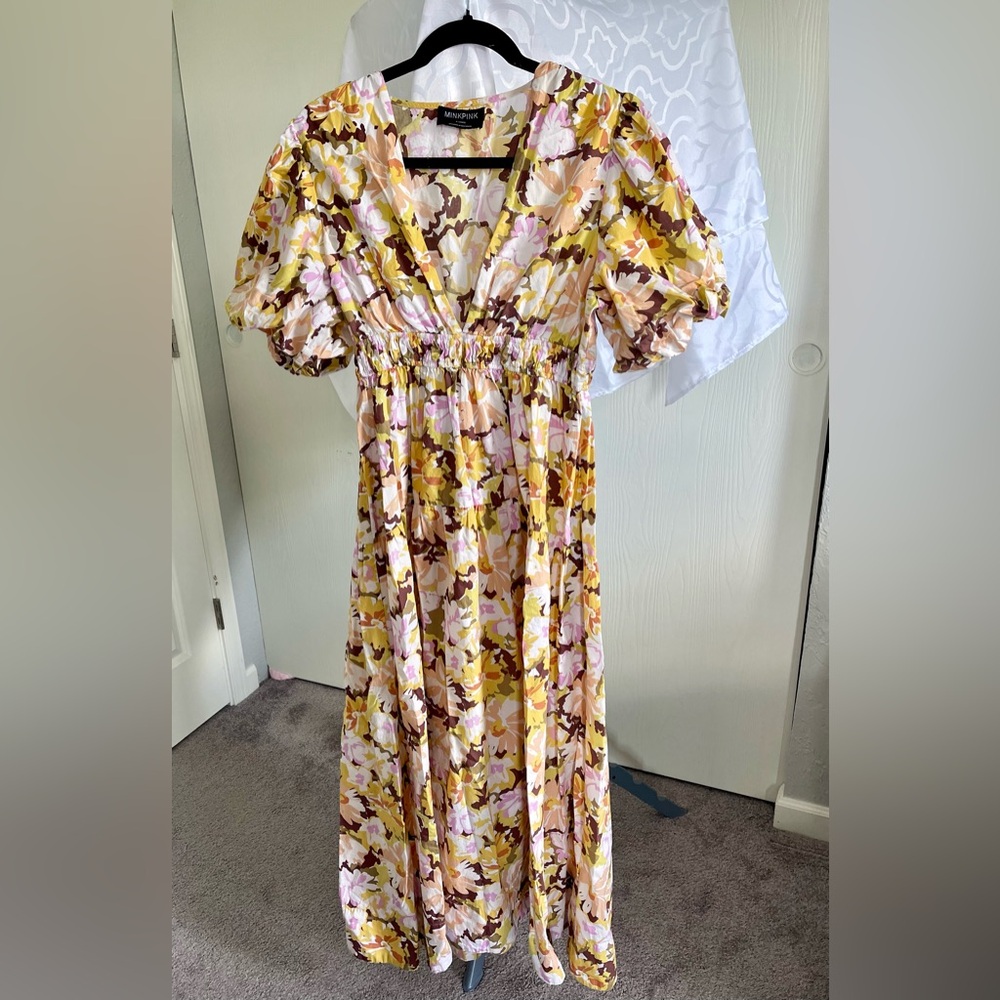 Minkpink Zoey floral midi dress - X-Large